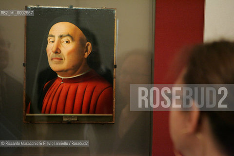 18 Mar 2006, Rome Scuderie del Quirinale.Exibition of the Italian Painter Antonello da Messina.in the picture: Ritratto duomo.  ©Riccardo Musacchio & Flavio Ianniello/Rosebud2