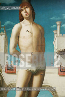 18 Mar 2006, Rome Scuderie del Quirinale.Exibition of the Italian Painter Antonello da Messina.in the picture: San Sebastiano (particular).  ©Riccardo Musacchio & Flavio Ianniello/Rosebud2