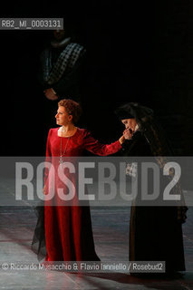 Mar 21 2005 , Opera Theatre of Rome.MARIA STUARDA composed by Gaetano Donizetti.director and costume designer: Francesco Esposito.conductor: Riccardo Frizza.Scene: Italo Grassi.In the picture: Maria Stuarda: Mariella Devia.  ©Riccardo Musacchio & Flavio Ianniello/Rosebud2