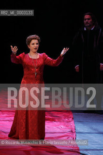 Mar 21 2005 , Opera Theatre of Rome.MARIA STUARDA composed by Gaetano Donizetti.director and costume designer: Francesco Esposito.conductor: Riccardo Frizza.Scene: Italo Grassi.In the picture: Maria Stuarda: Mariella Devia.  ©Riccardo Musacchio & Flavio Ianniello/Rosebud2