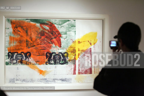 22 Mar 2006 Rome, Palazzo Valentini.The exibition Omaggio allarte americana (a tribute to american art) in the picture: Robert Rauschenberg Spurt Journal 1990.  ©Riccardo Musacchio & Flavio Ianniello/Rosebud2