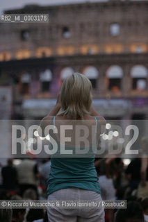 Italy Rome Colosseo 03 09 2005.Telecomcerto: Elton John in concert.  ©Riccardo Musacchio & Flavio Ianniello/Rosebud2