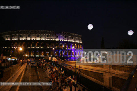 Italy Rome Colosseo 03 09 2005.Telecomcerto: Elton John in concert.  ©Riccardo Musacchio & Flavio Ianniello/Rosebud2