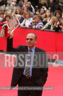 Rome, Auditorium Oct 21 2006..Romefilmfest 2006: the winners and the Awards..In the picture: the italian director wins the Blockbuster Award for the movie La Sconosciuta.  ©Riccardo Musacchio & Flavio Ianniello/Rosebud2