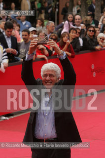 Rome, Auditorium Oct 21 2006..Romefilmfest 2006: the winners and the Awards..In the picture: the italian actor Ninetto Davoli wins the L.A.R.A. award for the movie Uno su Due.  ©Riccardo Musacchio & Flavio Ianniello/Rosebud2