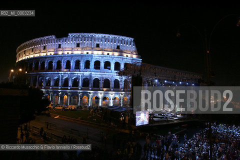 Roma, 31 07 2006 Colosseo..Telecomcerto con Billy Joel e Brian Adams..Ph Riccardo Musacchio & Flavio Ianniello  ©Riccardo Musacchio & Flavio Ianniello/Rosebud2