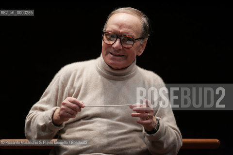 Feb 24 2006 Rome, Auditorium.National Santa Cecilia Orchestra and Choir.Conductor Ennio Morricone.  ©Riccardo Musacchio & Flavio Ianniello/Rosebud2