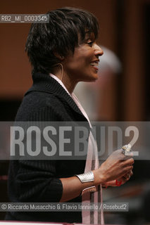 Feb 24 2006 Rome, Auditorium.National Santa Cecilia Orchestra and Choir.Conductor Ennio Morricone.In the picture: the singer Amii Stewart.  ©Riccardo Musacchio & Flavio Ianniello/Rosebud2