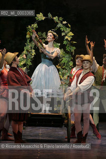 Feb 28 2006, Rome Opera Theatre .GISELLE, a ballet from music of Adolphe-Charles Adam .Orchestra and ballet company of Opera Theatre.conductor: David Coleman.Coreografphie of Carla Fracci, by Jean Coralli, Jules Perrot, Marius Petipa, Anton Dolin .Scene and Costumes: Anna Anni.Dancers:.Giselle: Svetlana Lunkina.The Prince Albrecht: Yuri Vyskubenko.  ©Riccardo Musacchio & Flavio Ianniello/Rosebud2