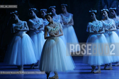 Feb 28 2006, Rome Opera Theatre .GISELLE, a ballet from music of Adolphe-Charles Adam .Orchestra and ballet company of Opera Theatre.conductor: David Coleman.Coreografphie of Carla Fracci, by Jean Coralli, Jules Perrot, Marius Petipa, Anton Dolin .Scene and Costumes: Anna Anni.Dancers:.Giselle: Svetlana Lunkina.The Prince Albrecht: Yuri Vyskubenko.  ©Riccardo Musacchio & Flavio Ianniello/Rosebud2