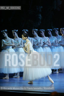 Feb 28 2006, Rome Opera Theatre .GISELLE, a ballet from music of Adolphe-Charles Adam .Orchestra and ballet company of Opera Theatre.conductor: David Coleman.Coreografphie of Carla Fracci, by Jean Coralli, Jules Perrot, Marius Petipa, Anton Dolin .Scene and Costumes: Anna Anni.Dancers:.Giselle: Svetlana Lunkina.The Prince Albrecht: Yuri Vyskubenko.  ©Riccardo Musacchio & Flavio Ianniello/Rosebud2