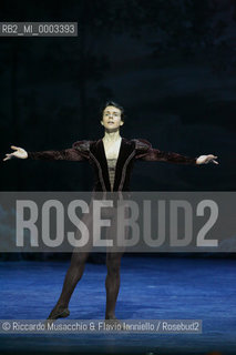 Feb 28 2006, Rome Opera Theatre .GISELLE, a ballet from music of Adolphe-Charles Adam .Orchestra and ballet company of Opera Theatre.conductor: David Coleman.Coreografphie of Carla Fracci, by Jean Coralli, Jules Perrot, Marius Petipa, Anton Dolin .Scene and Costumes: Anna Anni.Dancers:.Giselle: Svetlana Lunkina.The Prince Albrecht: Yuri Vyskubenko.  ©Riccardo Musacchio & Flavio Ianniello/Rosebud2