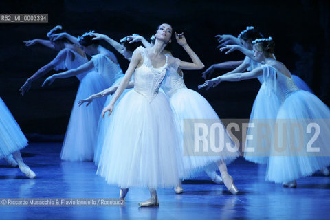 Feb 28 2006, Rome Opera Theatre .GISELLE, a ballet from music of Adolphe-Charles Adam .Orchestra and ballet company of Opera Theatre.conductor: David Coleman.Coreografphie of Carla Fracci, by Jean Coralli, Jules Perrot, Marius Petipa, Anton Dolin .Scene and Costumes: Anna Anni.Dancers:.Giselle: Svetlana Lunkina.The Prince Albrecht: Yuri Vyskubenko.  ©Riccardo Musacchio & Flavio Ianniello/Rosebud2