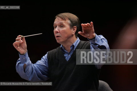 Rome, Apr 28 2006 Auditorium Music Park.Russian oianist and conductor Mikhail Pletnev  at Santa Cecilia during a reharsals..  ©Riccardo Musacchio & Flavio Ianniello/Rosebud2