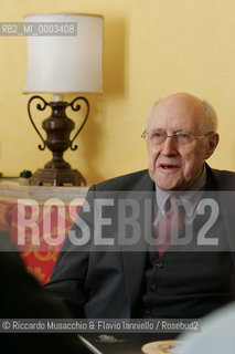 Mar 02 2006 Rome, Hotel Victoria.The conductor Mstislav Rostropovic during the press conference.  ©Riccardo Musacchio & Flavio Ianniello/Rosebud2