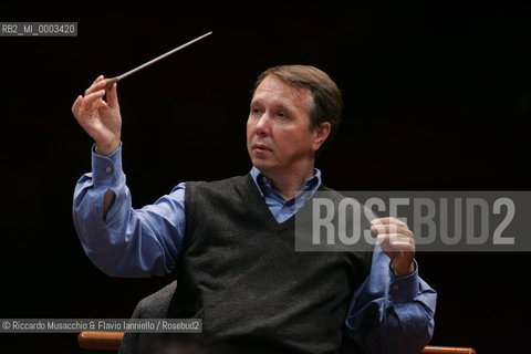 Rome, Apr 28 2006 Auditorium Music Park.Russian oianist and conductor Mikhail Pletnev  at Santa Cecilia during a reharsals..  ©Riccardo Musacchio & Flavio Ianniello/Rosebud2