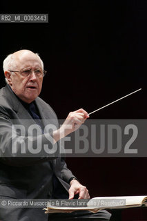 Mar 03 2006 Rome, Auditorium.National Santa Cecilia Orchestra.Conductor Mstislav Rostropovic.  ©Riccardo Musacchio & Flavio Ianniello/Rosebud2