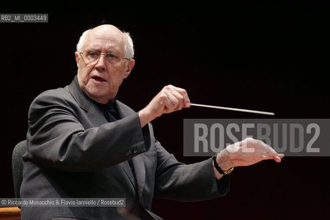 Mar 03 2006 Rome, Auditorium.National Santa Cecilia Orchestra.Conductor Mstislav Rostropovic.  ©Riccardo Musacchio & Flavio Ianniello/Rosebud2