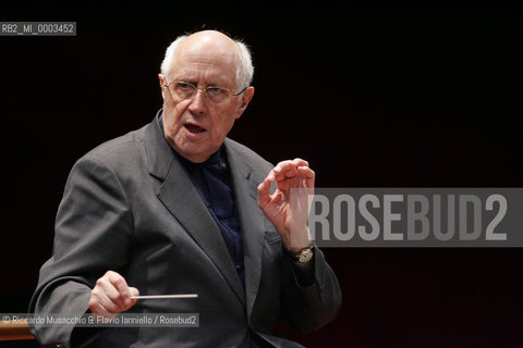 Mar 03 2006 Rome, Auditorium.National Santa Cecilia Orchestra.Conductor Mstislav Rostropovic.  ©Riccardo Musacchio & Flavio Ianniello/Rosebud2