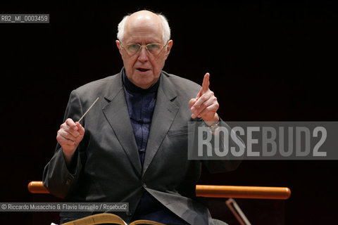 Mar 03 2006 Rome, Auditorium.National Santa Cecilia Orchestra.Conductor Mstislav Rostropovic.  ©Riccardo Musacchio & Flavio Ianniello/Rosebud2