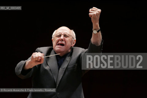 Mar 03 2006 Rome, Auditorium.National Santa Cecilia Orchestra.Conductor Mstislav Rostropovic.  ©Riccardo Musacchio & Flavio Ianniello/Rosebud2