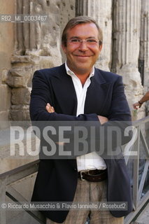 Rome, Sep 06 2006 Tempio di Adriano.portrait of Pietro Maccarinelli, director of the event Il cincema va di moda a retrospective of deress and costumes of the cinema during the international festival of movie in Rome.  ©Riccardo Musacchio & Flavio Ianniello/Rosebud2