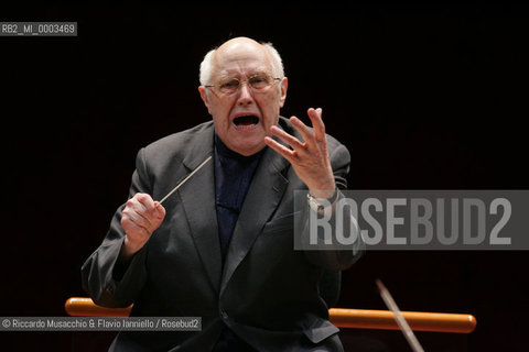 Mar 03 2006 Rome, Auditorium.National Santa Cecilia Orchestra.Conductor Mstislav Rostropovic.  ©Riccardo Musacchio & Flavio Ianniello/Rosebud2