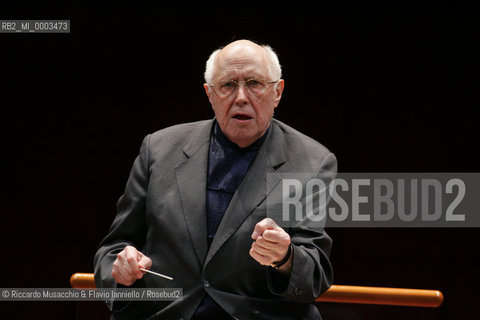 Mar 03 2006 Rome, Auditorium.National Santa Cecilia Orchestra.Conductor Mstislav Rostropovic.  ©Riccardo Musacchio & Flavio Ianniello/Rosebud2