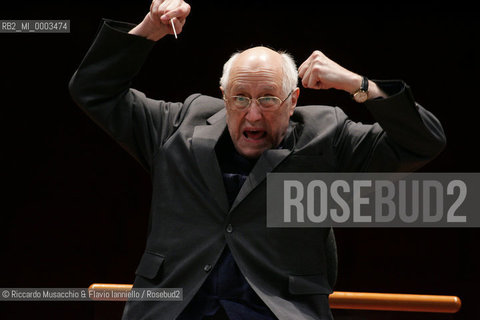 Mar 03 2006 Rome, Auditorium.National Santa Cecilia Orchestra.Conductor Mstislav Rostropovic.  ©Riccardo Musacchio & Flavio Ianniello/Rosebud2