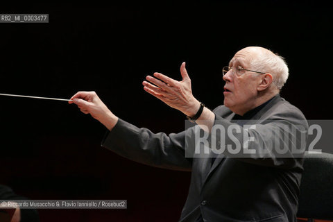 Mar 03 2006 Rome, Auditorium.National Santa Cecilia Orchestra.Conductor Mstislav Rostropovic.  ©Riccardo Musacchio & Flavio Ianniello/Rosebud2