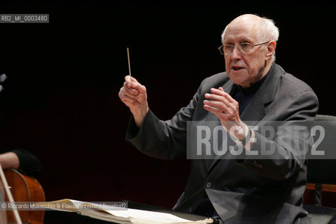 Mar 03 2006 Rome, Auditorium.National Santa Cecilia Orchestra.Conductor Mstislav Rostropovic.  ©Riccardo Musacchio & Flavio Ianniello/Rosebud2