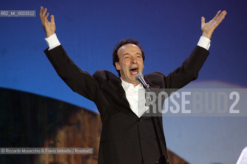 Roma, 20 04 2007.Spettacolo di Roberto Benigni..  ©Riccardo Musacchio & Flavio Ianniello/Rosebud2