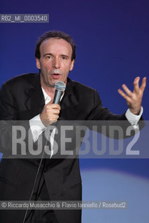 Roma, 20 04 2007.Spettacolo di Roberto Benigni..  ©Riccardo Musacchio & Flavio Ianniello/Rosebud2