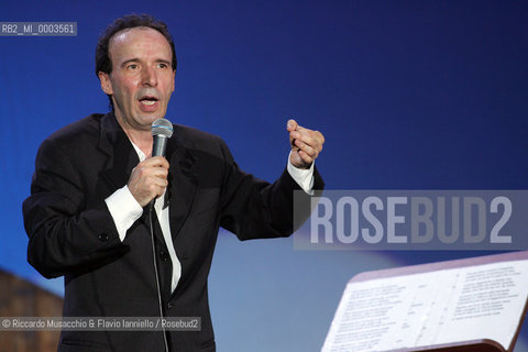 Roma, 20 04 2007.Spettacolo di Roberto Benigni..  ©Riccardo Musacchio & Flavio Ianniello/Rosebud2