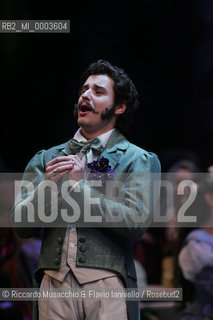 Roma, Teatro dell Opera 20 11 2005.La Sonnambula. Musica di Vincenzo Bellini.Regia Pier Francesco Maestrini.Direttore dêorchestra Bruno Campanella.Scene e costumi Alfredo Troisi.Nella foto: Dmitri Korchak (Elvino).Ph Riccardo Musacchio  ©Riccardo Musacchio & Flavio Ianniello/Rosebud2