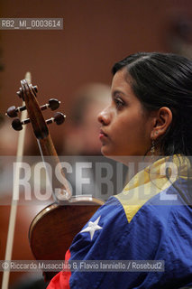 Roma, Auditorium Parco della Musica 14 09 2006.Orquesta Sinfonica Juvenil de Venezuela Simon Bolivar, direttore Gustavo Dudamel in prova..  ©Riccardo Musacchio & Flavio Ianniello/Rosebud2