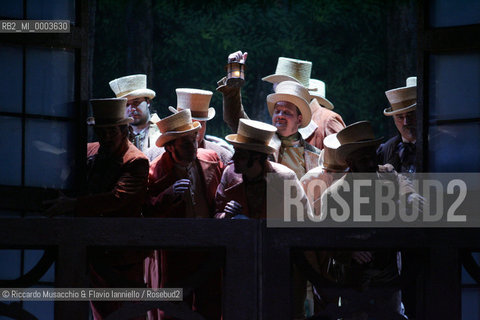 Roma, Teatro dell Opera 20 11 2005.La Sonnambula. Musica di Vincenzo Bellini.Regia Pier Francesco Maestrini.Direttore dÍorchestra Bruno Campanella.Scene e costumi Alfredo Troisi.Ph Riccardo Musacchio  ©Riccardo Musacchio & Flavio Ianniello/Rosebud2