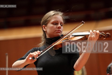 Rome, Auditorium Jan 30 2009.Santa Cecilia Orchestra.Gennadij Rozhdestvensky conductor.Julia Fischer violin..  ©Riccardo Musacchio & Flavio Ianniello/Rosebud2