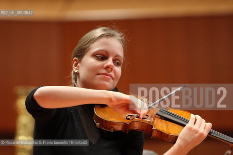 Rome, Auditorium Jan 30 2009.Santa Cecilia Orchestra.Gennadij Rozhdestvensky conductor.Julia Fischer violin..  ©Riccardo Musacchio & Flavio Ianniello/Rosebud2