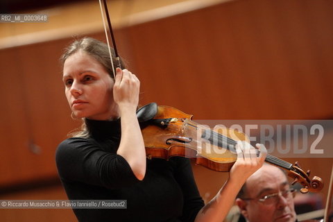 Rome, Auditorium Jan 30 2009.Santa Cecilia Orchestra.Gennadij Rozhdestvensky conductor.Julia Fischer violin..  ©Riccardo Musacchio & Flavio Ianniello/Rosebud2