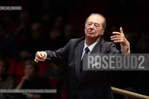 Rome, Auditorium  Nov 29 2008.Santa Cecilia Orchestra.Rafael Fruhbeck de Burgos conductor..  ©Riccardo Musacchio & Flavio Ianniello/Rosebud2