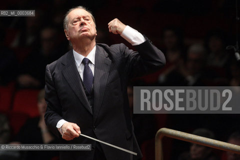 Rome, Auditorium  Nov 29 2008.Santa Cecilia Orchestra.Rafael Fruhbeck de Burgos conductor..  ©Riccardo Musacchio & Flavio Ianniello/Rosebud2