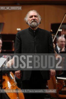 Rome, Auditorium Dec 06 2009.Santa Cecilia Orchestra.Donald Runnicles conductor.Radu Lupu piano..  ©Riccardo Musacchio & Flavio Ianniello/Rosebud2