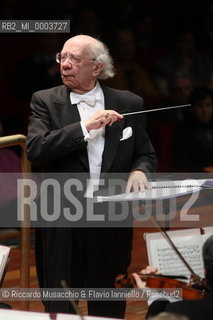 Rome, Auditorium Jan 24 2009.Santa Cecilia Orchestra.Gennadij Rozhdestvensky conductor..  ©Riccardo Musacchio & Flavio Ianniello/Rosebud2