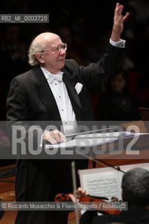 Rome, Auditorium Jan 24 2009.Santa Cecilia Orchestra.Gennadij Rozhdestvensky conductor..  ©Riccardo Musacchio & Flavio Ianniello/Rosebud2