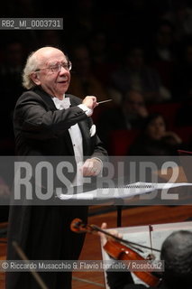 Rome, Auditorium Jan 24 2009.Santa Cecilia Orchestra.Gennadij Rozhdestvensky conductor..  ©Riccardo Musacchio & Flavio Ianniello/Rosebud2