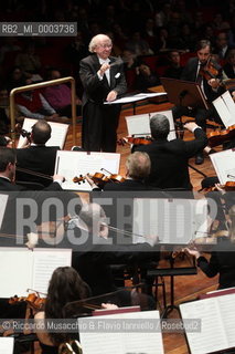 Rome, Auditorium Jan 24 2009.Santa Cecilia Orchestra.Gennadij Rozhdestvensky conductor..  ©Riccardo Musacchio & Flavio Ianniello/Rosebud2