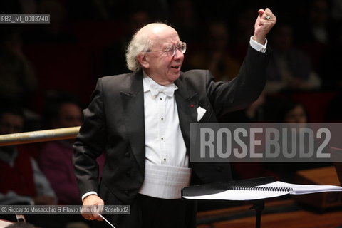 Rome, Auditorium Jan 24 2009.Santa Cecilia Orchestra.Gennadij Rozhdestvensky conductor..  ©Riccardo Musacchio & Flavio Ianniello/Rosebud2