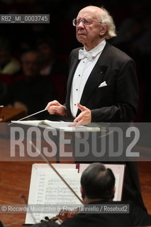 Rome, Auditorium Jan 24 2009.Santa Cecilia Orchestra.Gennadij Rozhdestvensky conductor..  ©Riccardo Musacchio & Flavio Ianniello/Rosebud2