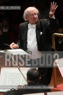 Rome, Auditorium Jan 24 2009.Santa Cecilia Orchestra.Gennadij Rozhdestvensky conductor..  ©Riccardo Musacchio & Flavio Ianniello/Rosebud2